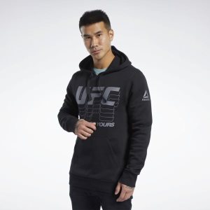 Reebok UFC FG Kapuzenpullover Herren - Schwarz - DE 502-PXB